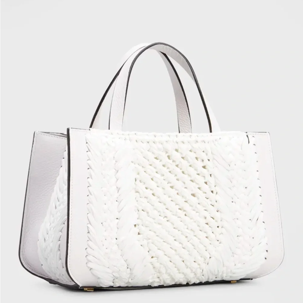 Valentino Garavani VLOGO Small Raffia Top-Handle Bag - Picture 8 of 8